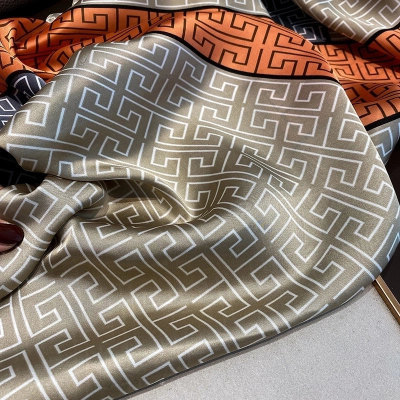 Thin Section Imitation Silk Shawl