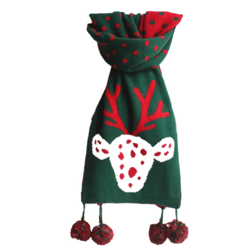 Women's Sweet Deer Knit Scarf