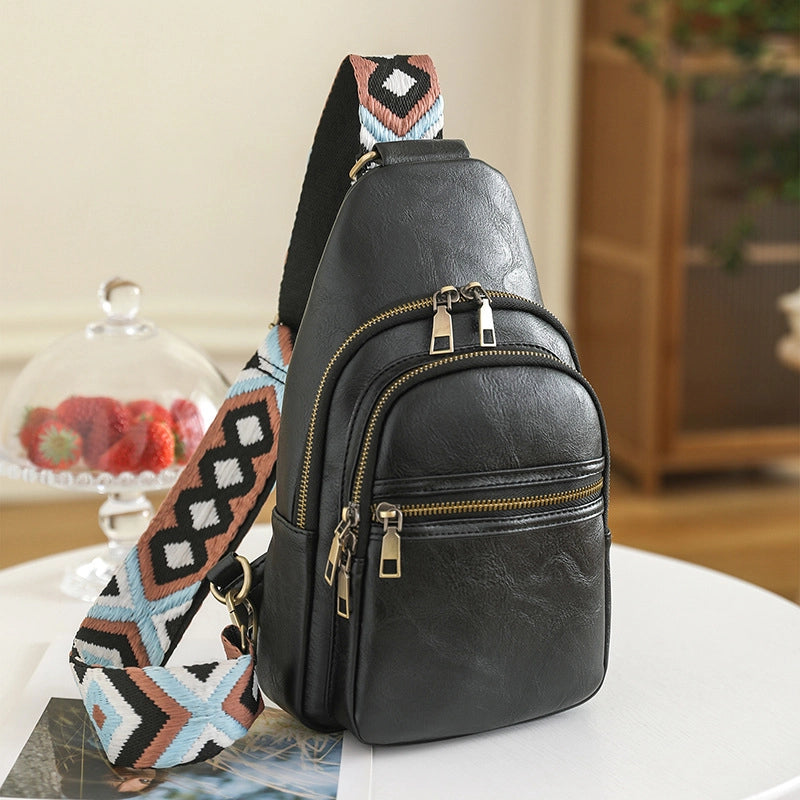 Women's Streetwear Solid Color Pu Leather Waist Bags