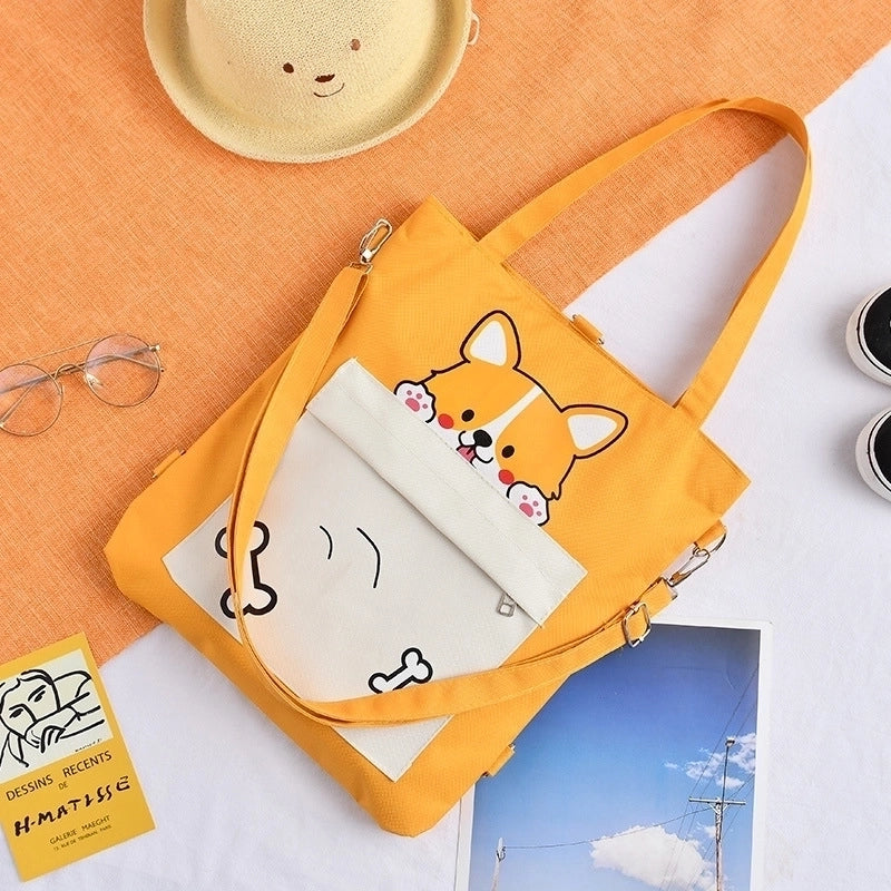 Women's Cute Animal Oxford Cloth Shopping Bags