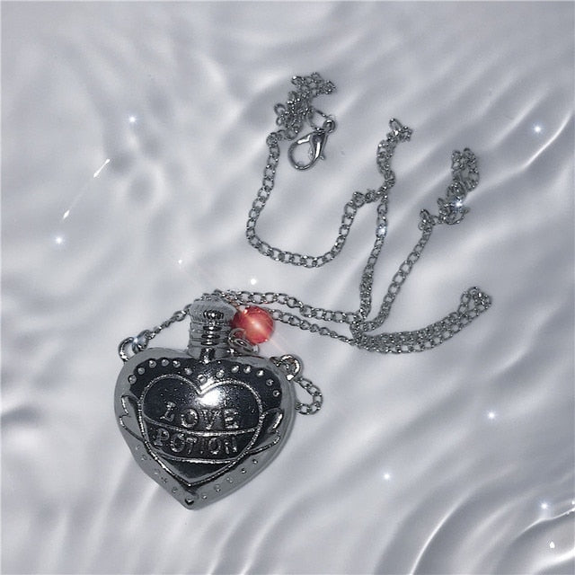 Love Potion Bottle Necklace