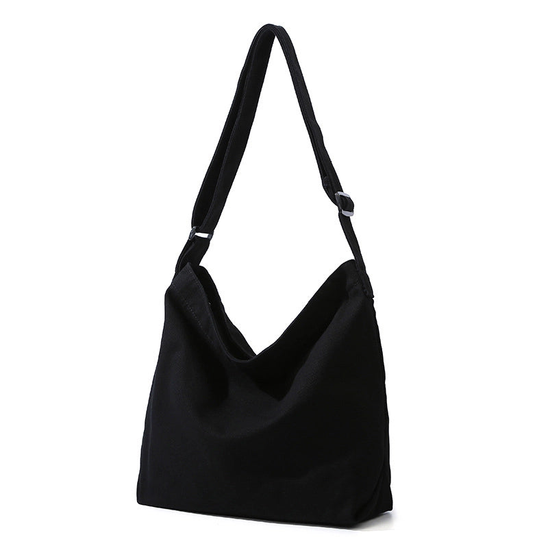 Women's Medium Cloth Solid Color Basic Classic Style Square Zipper Shoulder Bag