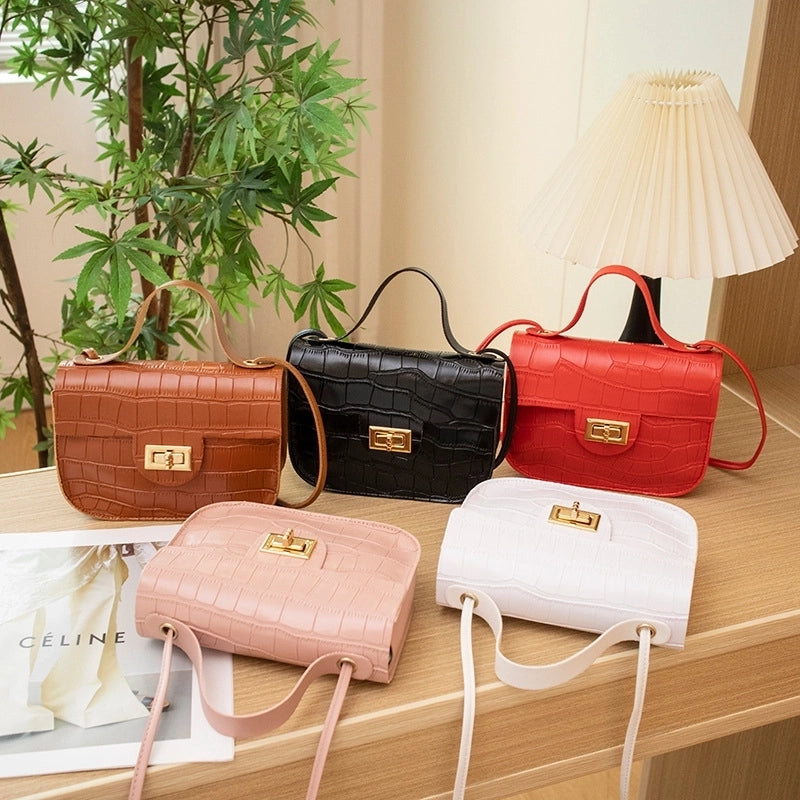 Women's Small All Seasons Pu Leather Fashion Square Bag