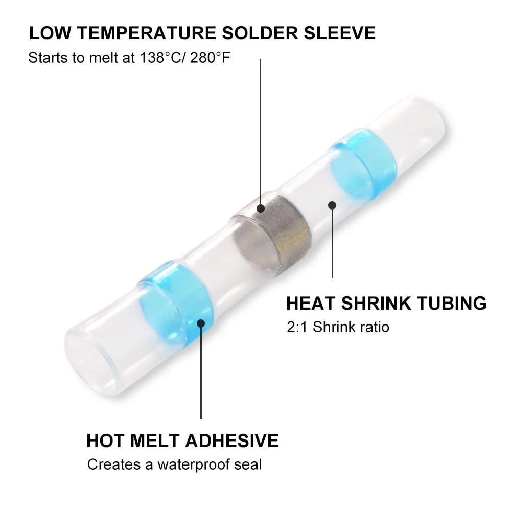 WATERPROOF SOLDER WIRE CONNECTOR KIT