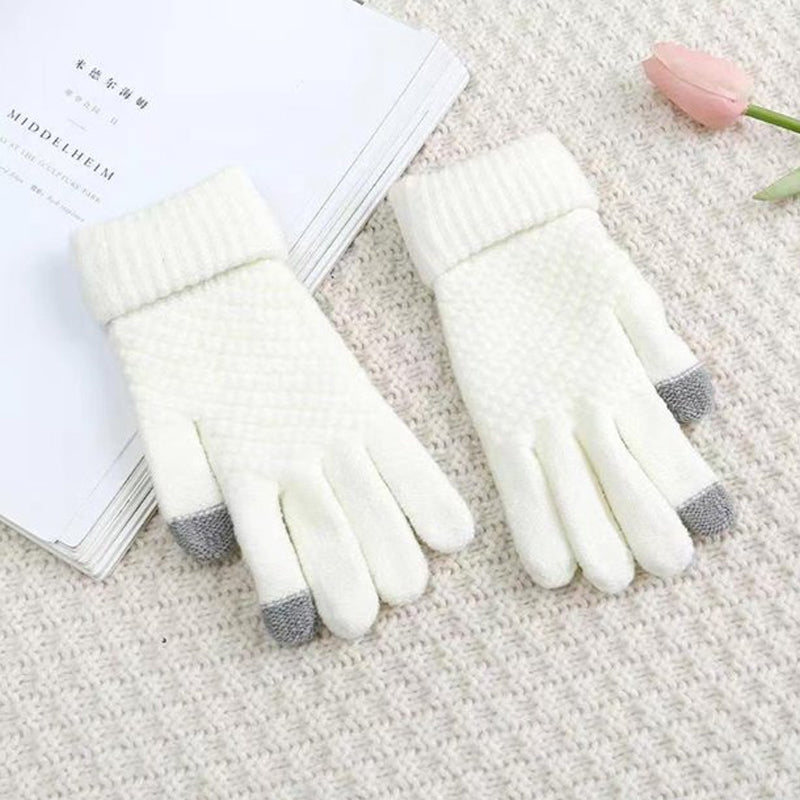 Jacquard Thick Touch Screen Gloves