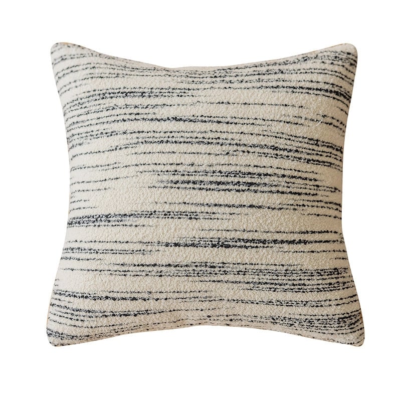 Black And White Sofa Pillowcase French Living Room Horizontal Bedside Cushion Cover Woven Pillow Bed Home