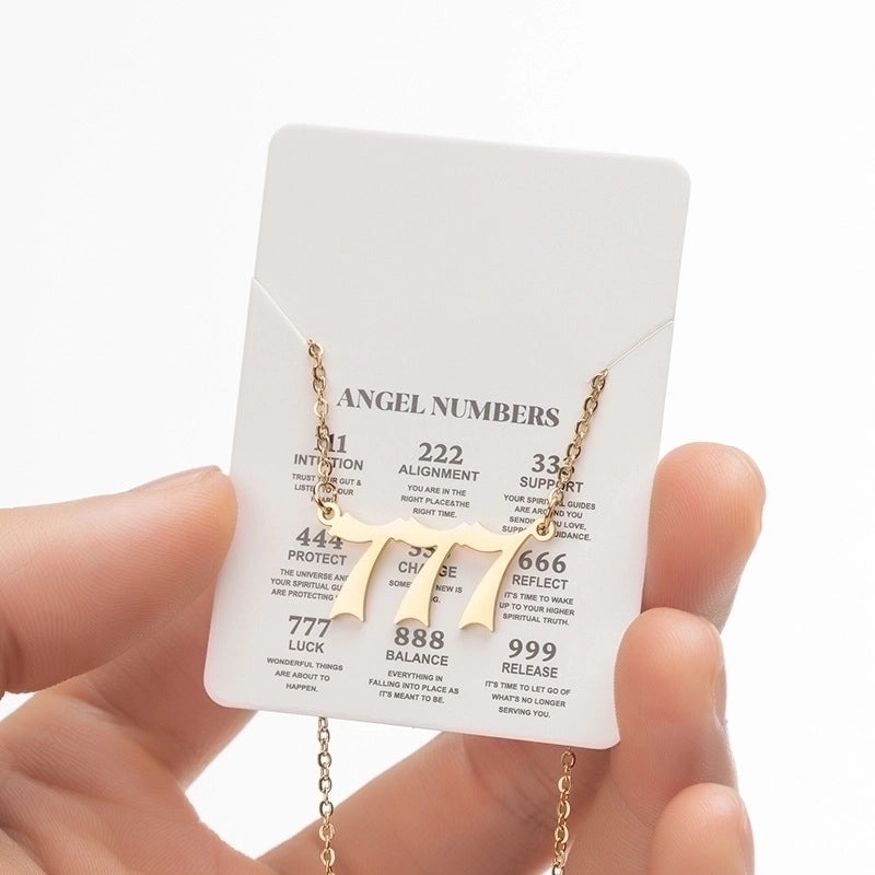 Retro Letter 201 Stainless Steel 18K Gold Plated Plating Stainless Steel Necklaces