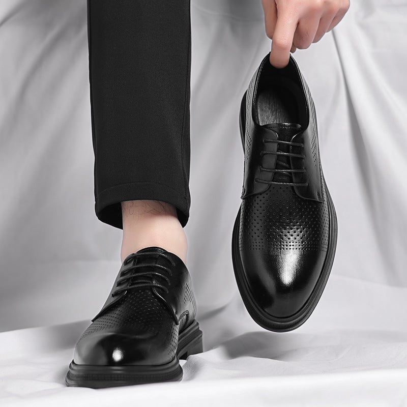 Men's Leather Hollowed-Out Casual Shoes