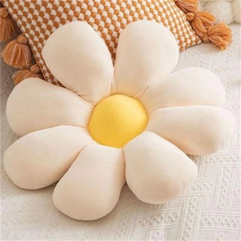 Pastoral Solid Color Plush Seat Cushion