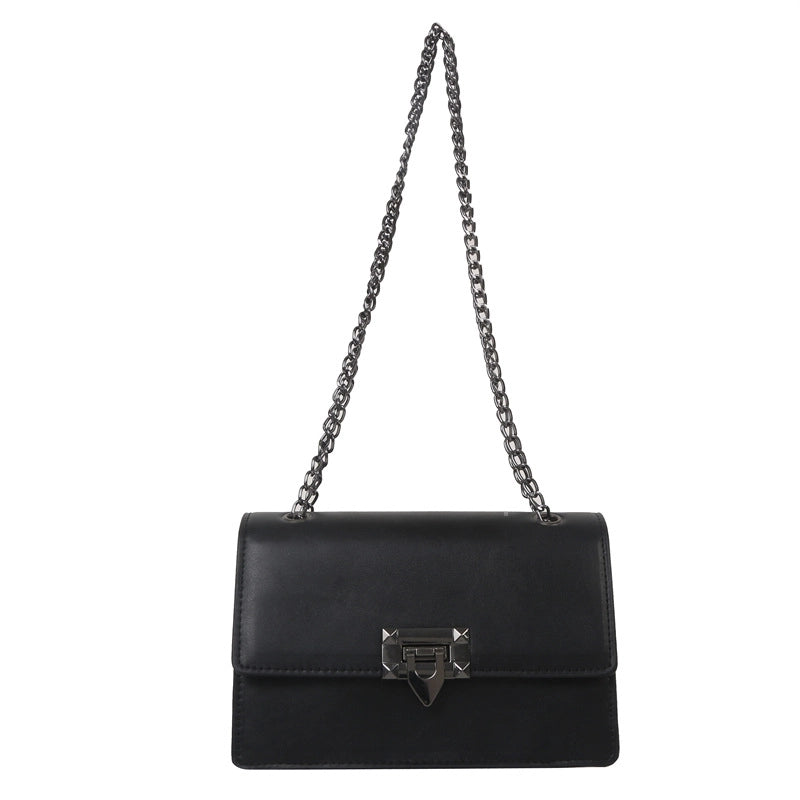 Women's Small All Seasons Pu Leather Vintage Style Shoulder Bag Chain Bag