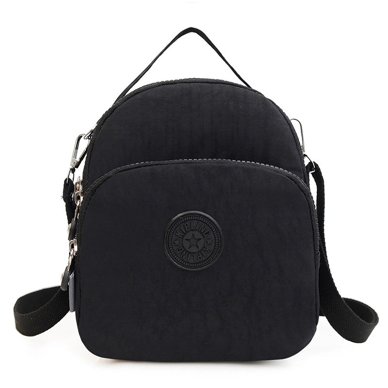 Women's Small Oxford Cloth Solid Color Classic Style Square Zipper Handbag