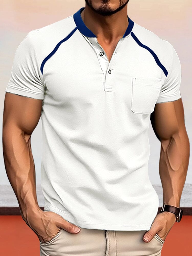 Casual Soft Henley Shirt