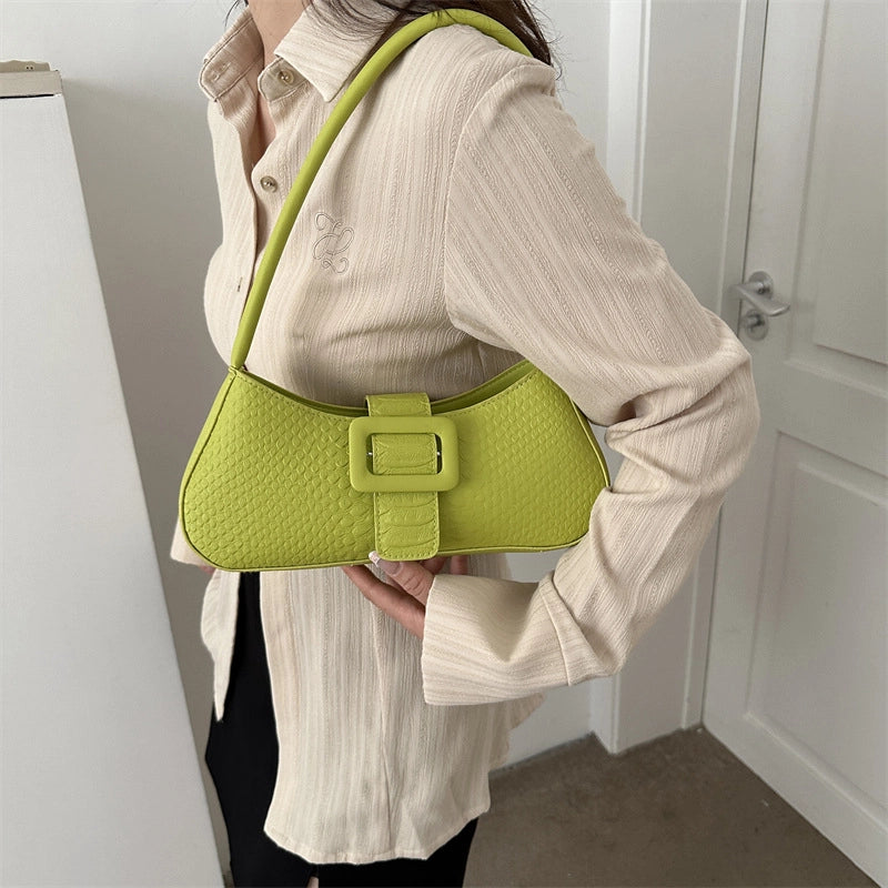 Women's Small All Seasons Pu Leather Streetwear Shoulder Bag Underarm Bag