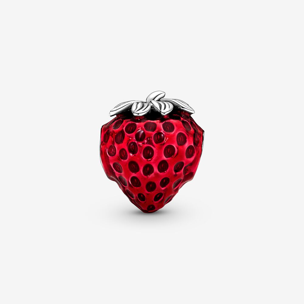 Seeded Strawberry Fruit Pandora Charm