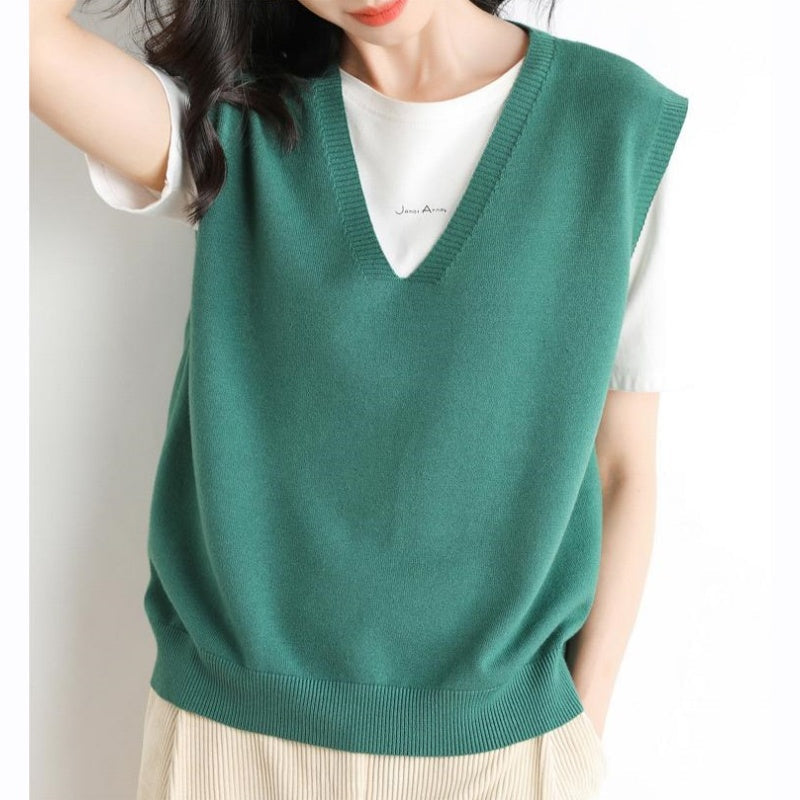 🍁Hot Sale 60% off🍁Women's Ultra-Soft V-Neck Knit Vest