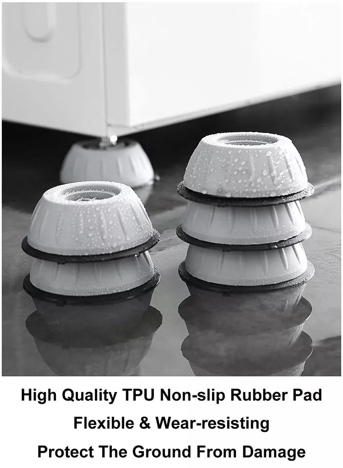 4 PACK WASHING MACHINE ANTI VIBRATION PADS STABILIZER ANTI WALK DRYER PADS