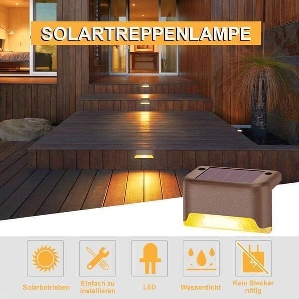 🔥🔥LED Solar Lamp Path Staircase Outdoor Waterproof Wall Light🔥🔥