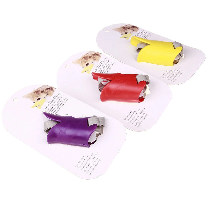 Soft Silicone Duckbill Muzzle For Pets Anti-bite Anti-noise Dog Mask Packaging Pet Supplies