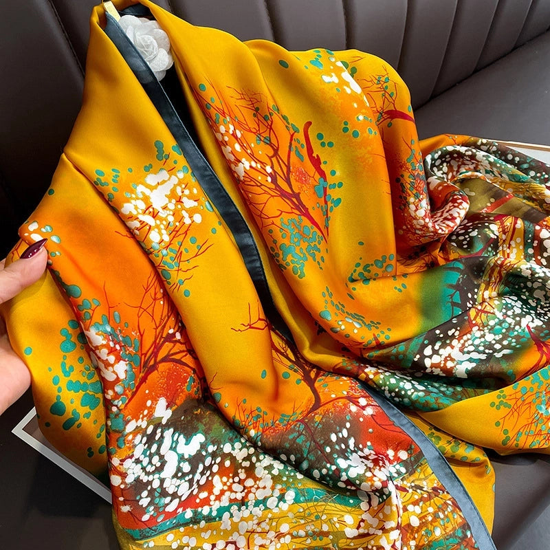 Fashion Silk Scarf (707 Main Color) Nhcj0164-707 Main Color