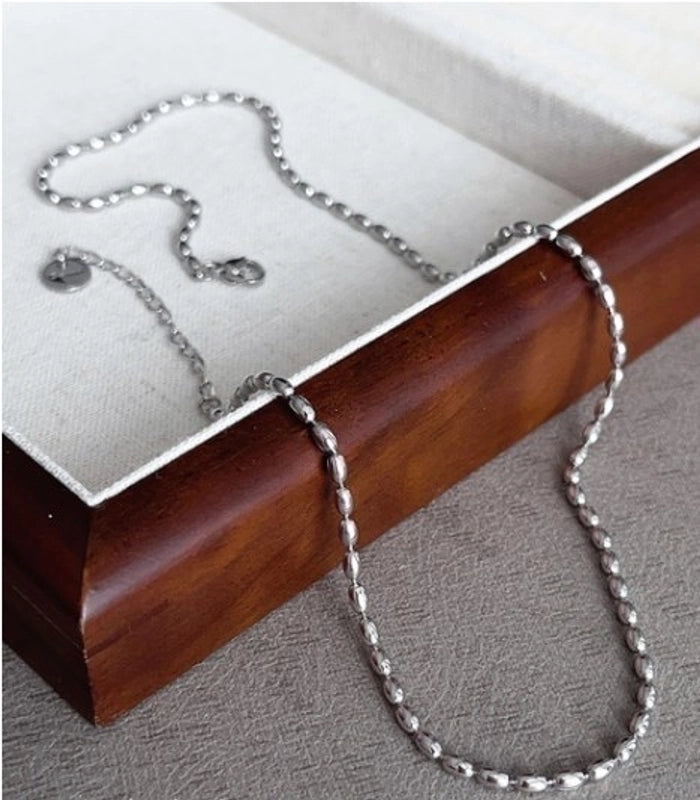 Minimalist Geometric Titanium Steel Plating 18k Gold Plated Necklace