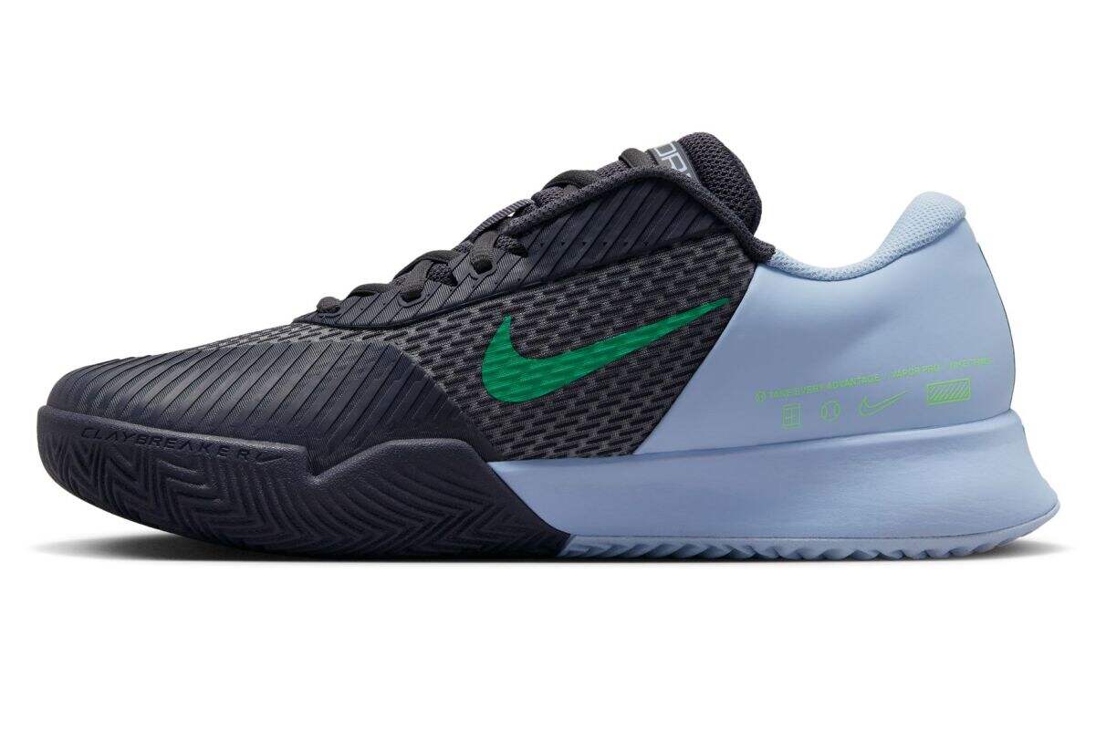 Zapatos de hombre Nike Zoom Vapor Pro 2 Clay - gridiron/cobalt bliss/green strike/stadium green