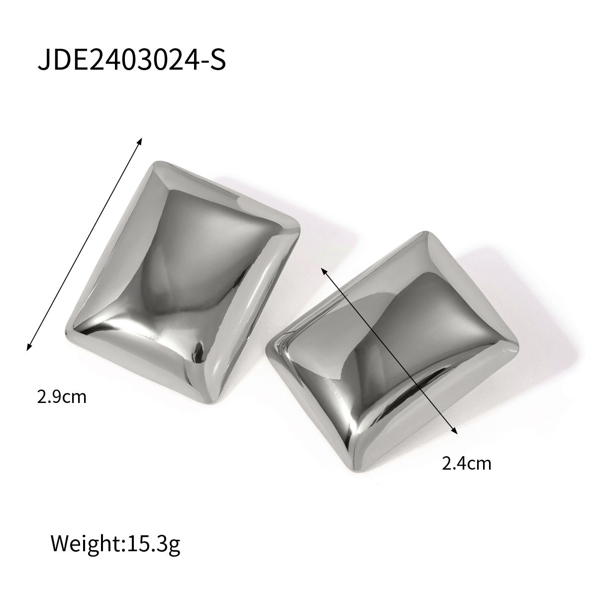Jie Ding Stainless Steel Pearl Earrings Star Earrings Titanium Steel Earrings Earrings