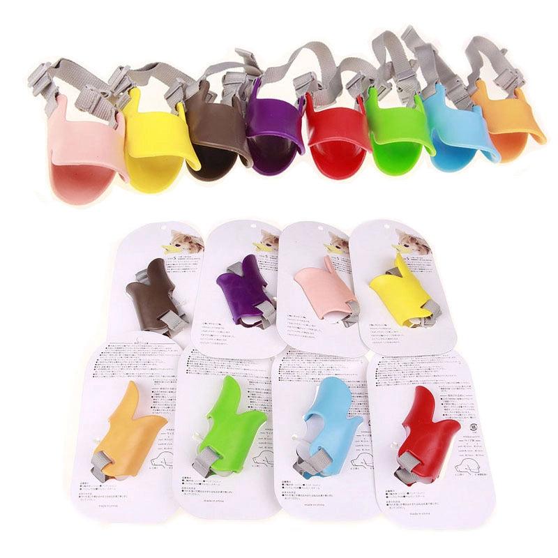 Soft Silicone Duckbill Muzzle For Pets Anti-bite Anti-noise Dog Mask Packaging Pet Supplies