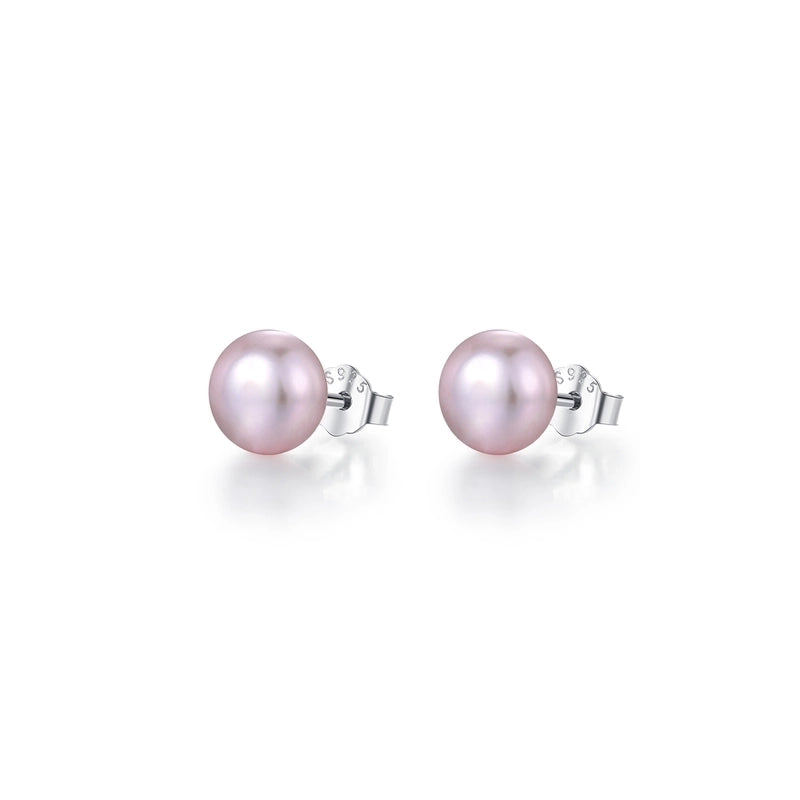 1 Pair IG Style Elegant Sweet Oval Plating 925 Sterling Silver Freshwater Pearl Ear Studs