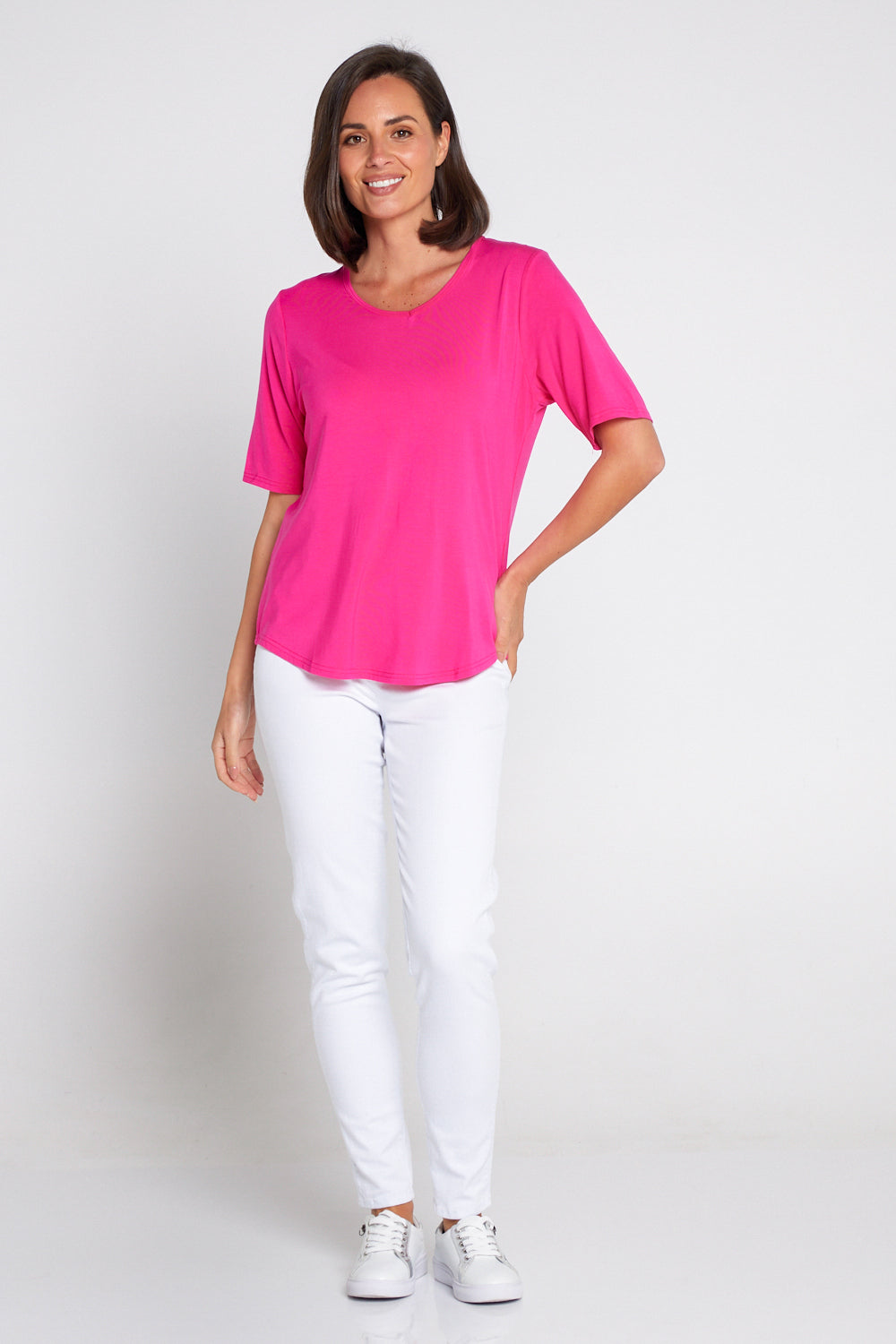 Modal Tee - Hot Pink
