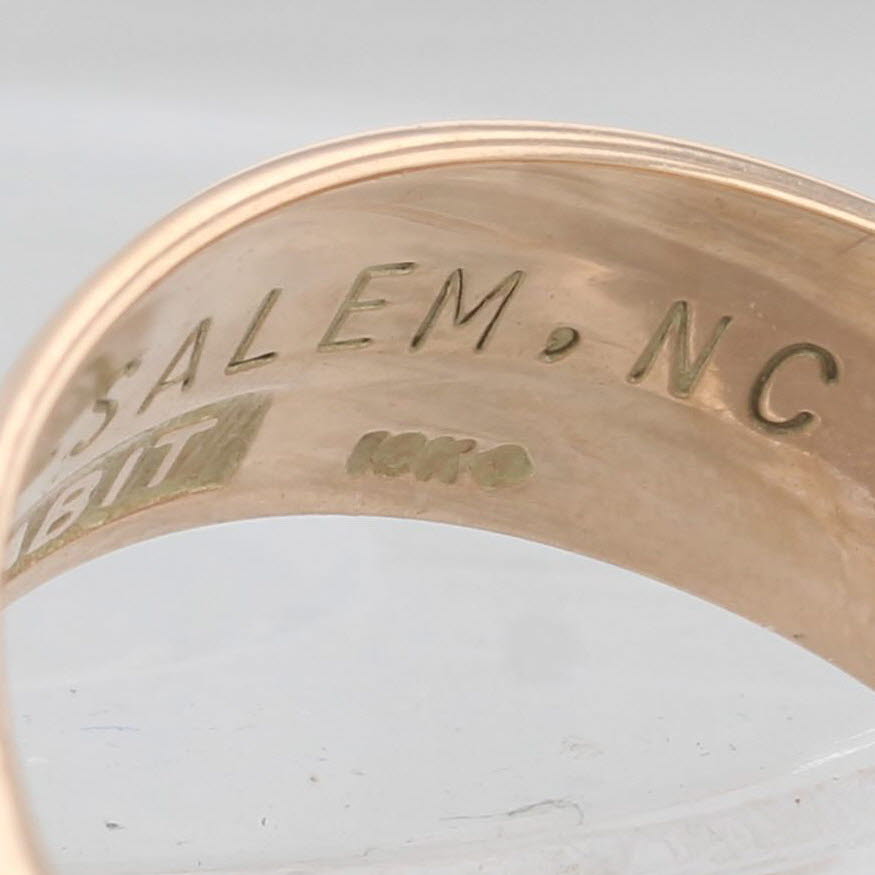 Masonic 14th Degree Scottish Rite Yod Ring 10k Rose Gold Size 9.5 Signet