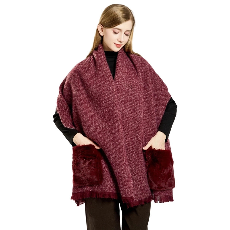 Women's Casual Solid Color Polyester Scarf