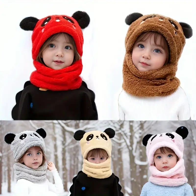 Kids Panda Wool Cap