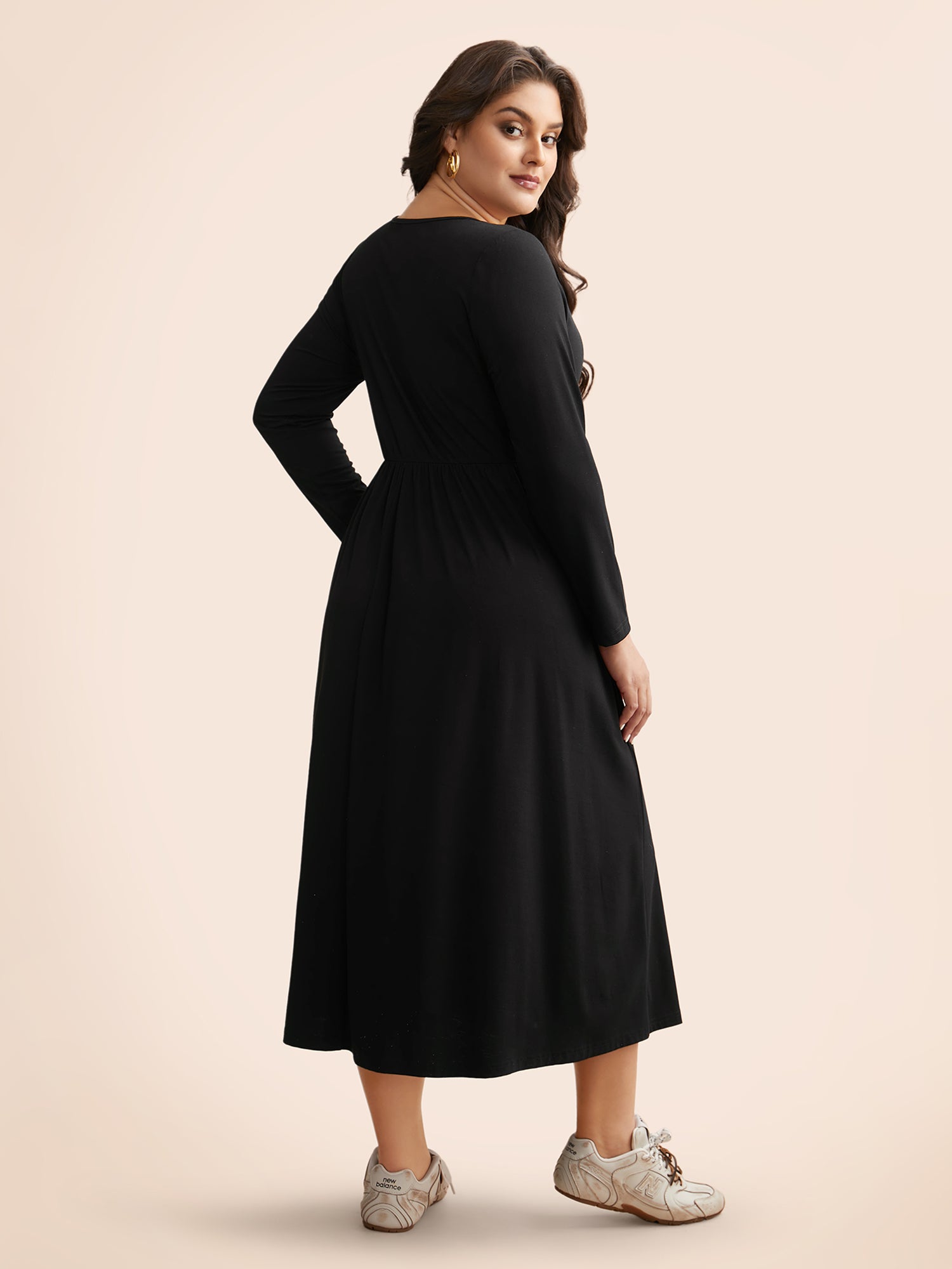 Supersoft Essentials Elastic Waist Midi Dress
