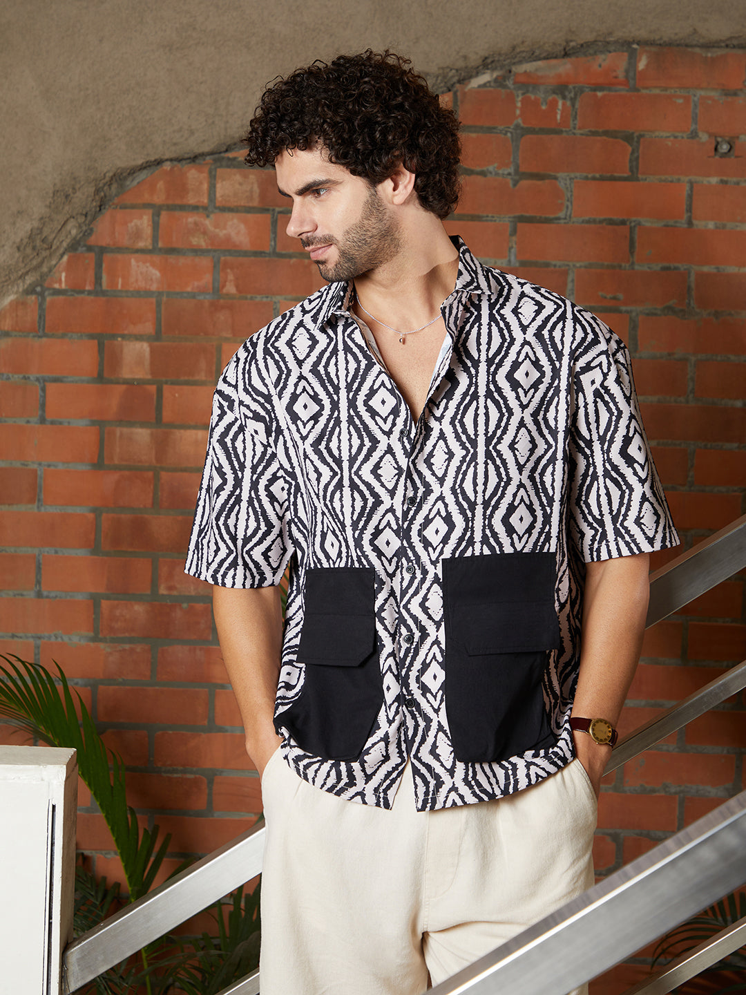 Indie-Utility Oversized Shirt