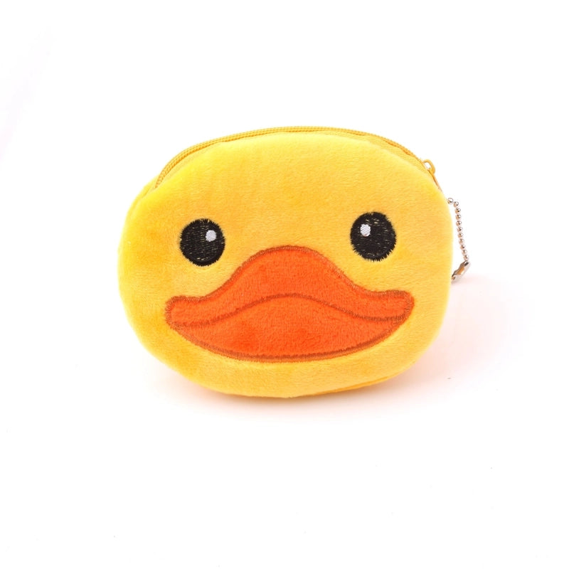 Women's Animal Plush Zipper Coin Purses