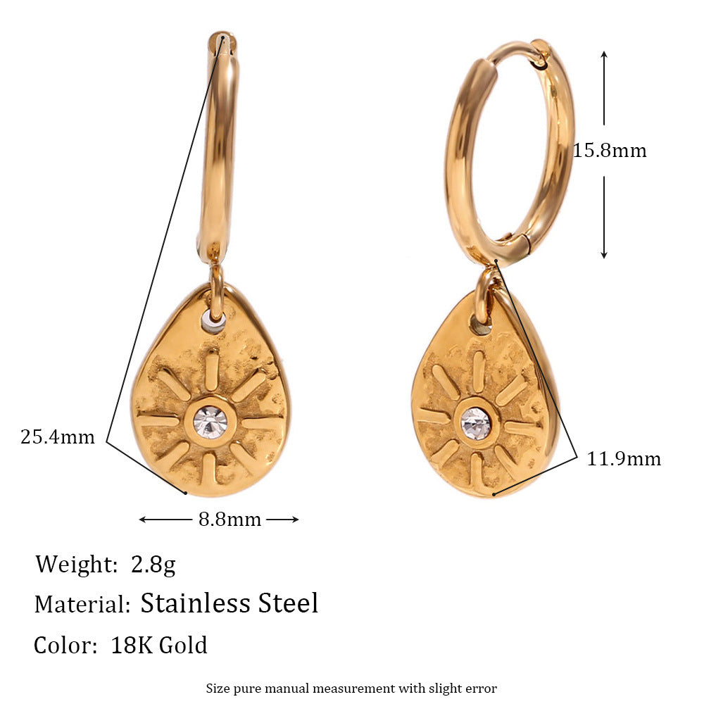 Fashion Irregular Geometric Stainless Steel 18K Gold Plated Necklaces