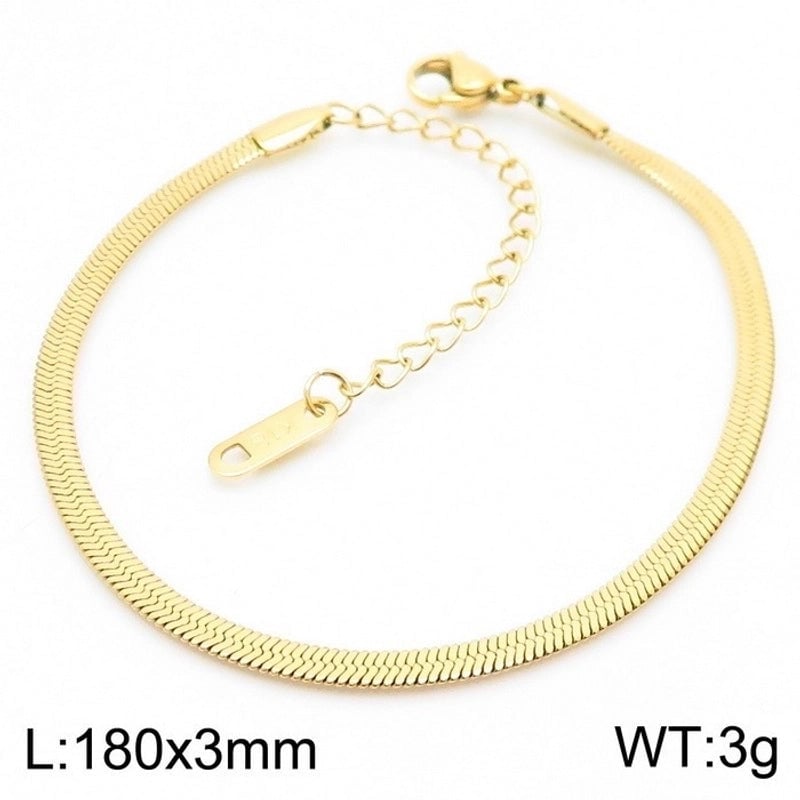 Classic Style Solid Color Titanium Steel 18K Gold Plated Plating Chain Necklace