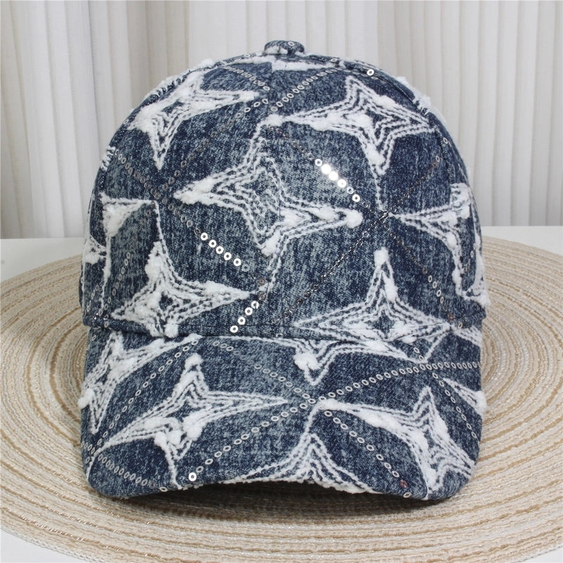 Unisex Streetwear Letter Usa Flower Curved Eaves Baseball Cap