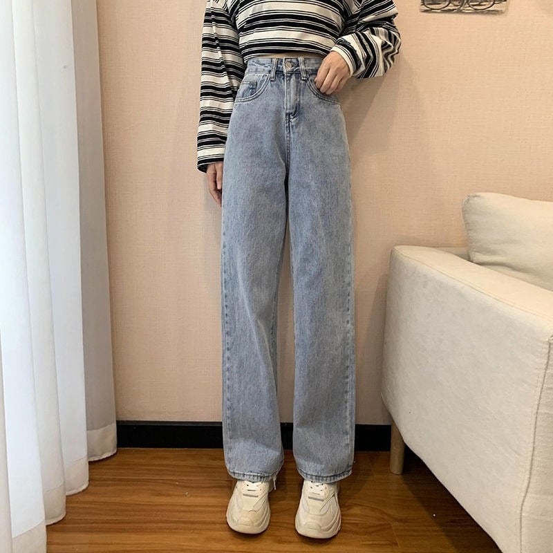 High Waisted Baggy Jeans For Women