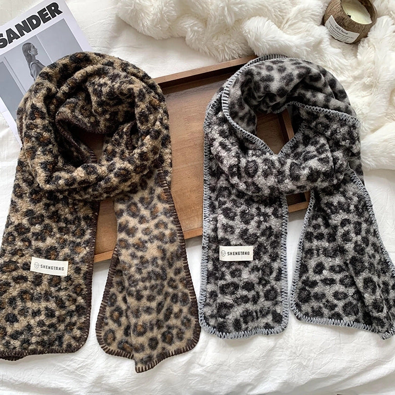 Women's Minimalist Classic Style Color Block Polyester Scarf