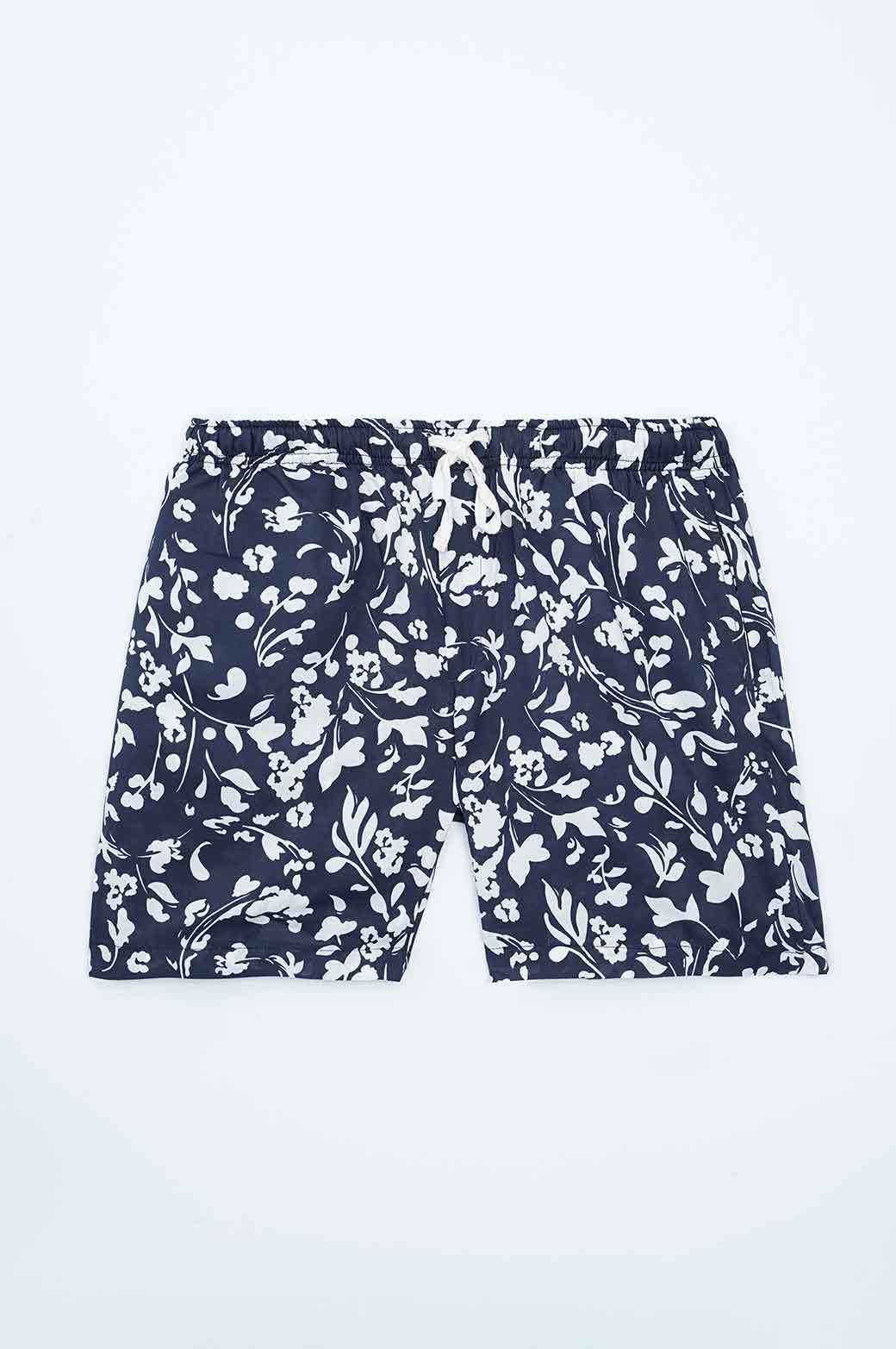 PRINTED DRAWSTRING SHORTS