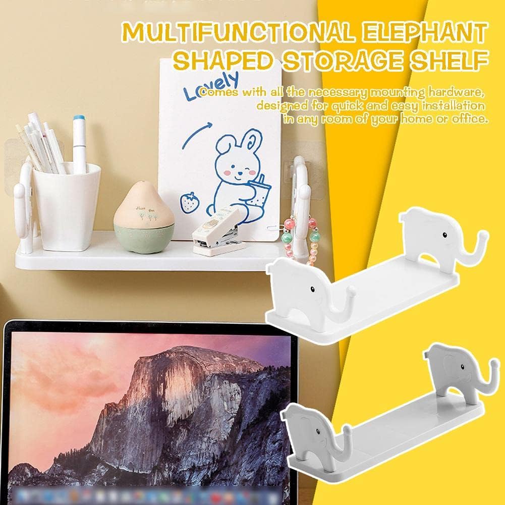 Multifunctional Elephant Shaped Wall Hanging Storage Shelf