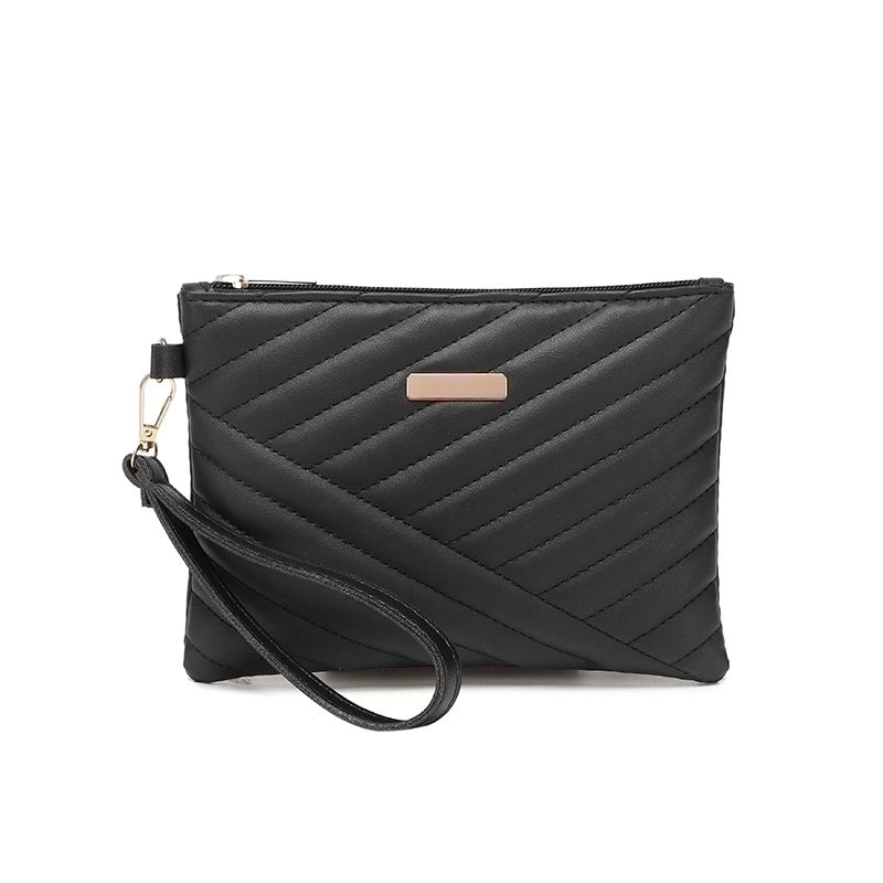 Women's Solid Color Pu Leather Zipper Wallets