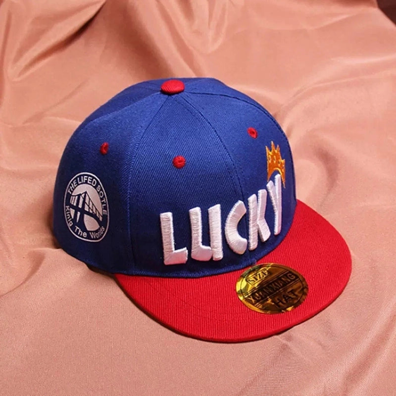 Boys' Baseball Cap Fashion Hip Hop Hat For Boys Children Flat Brim Hat Boys' Fried Street Hat Spring And Autumn Peaked Cap