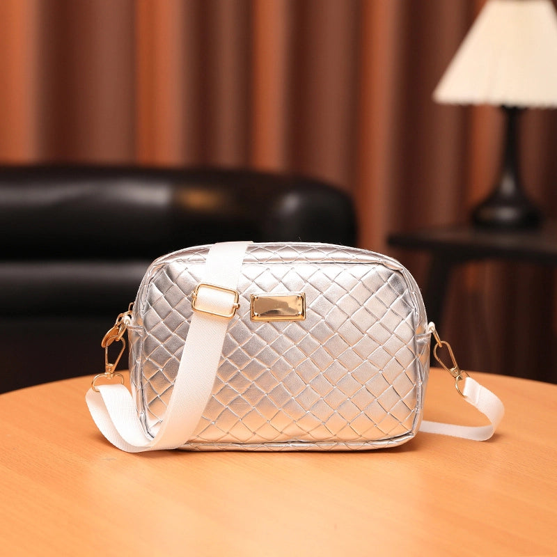 New Shiny Fashion Western Style Small Square Bag Casual All-Matching Graceful Camera Bag Mobile Phone Bag Shoulder Slanting Hanging Bags