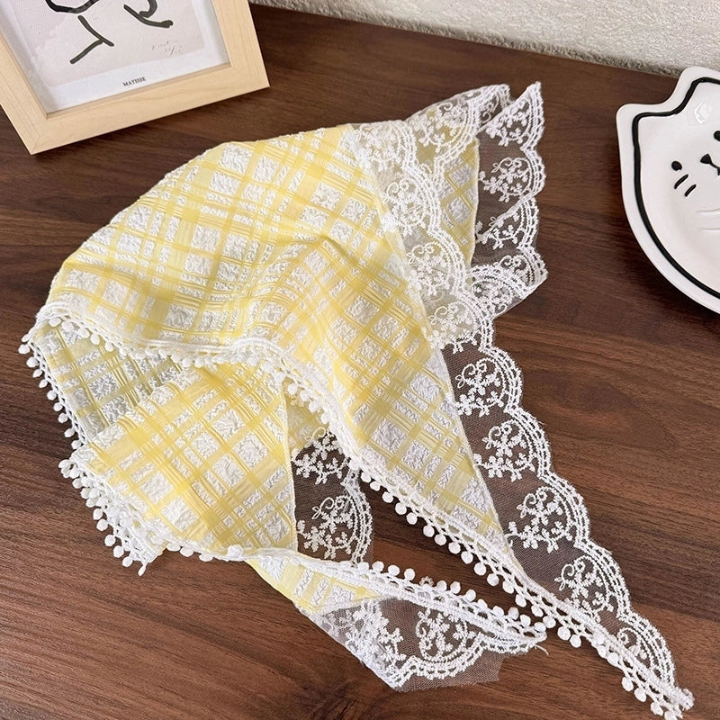 Women's Elegant Ethnic Style Pastoral Plaid Cloth Lace 1 Piece