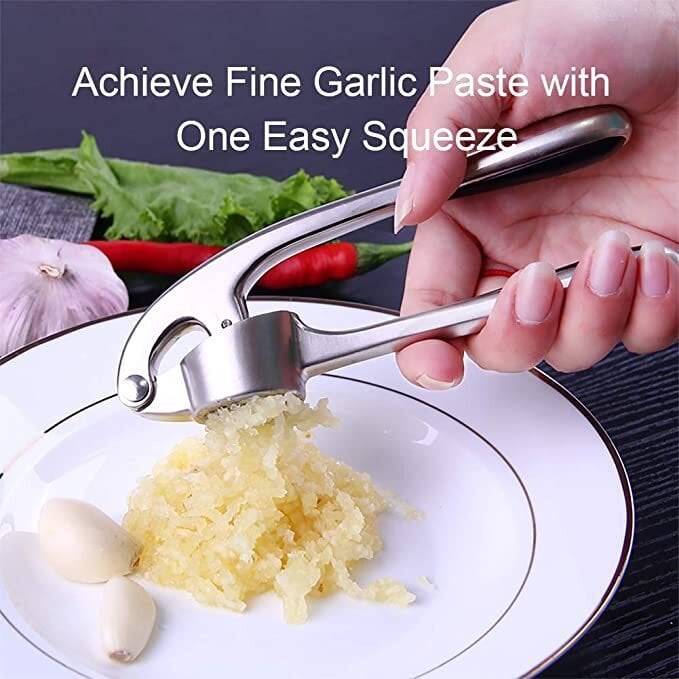 No Need to Remove Garlic Peel - Premium Garlic Press with Soft Easy-Squeeze Ergonomic Handle🎁Buy 3 Get 1 Free🎁