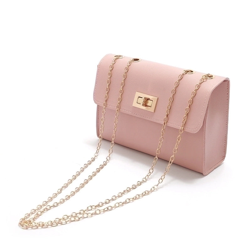 Fashion Chain Shoulder Messenger Small Square Bag Chain Candy Color Shoulder Bag