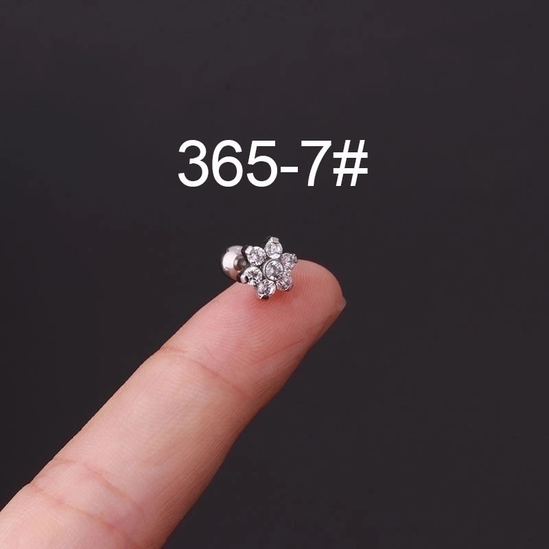 Ear Cartilage Rings & Studs Fashion Geometric 316L Stainless Steel  Plating