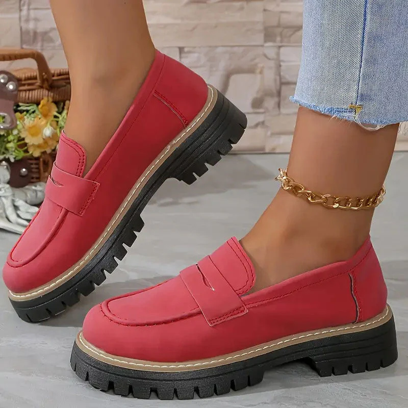 💥Hot Sales-49% OFF🌿Women's Comfortable Chunky Slip On Platform Loafers